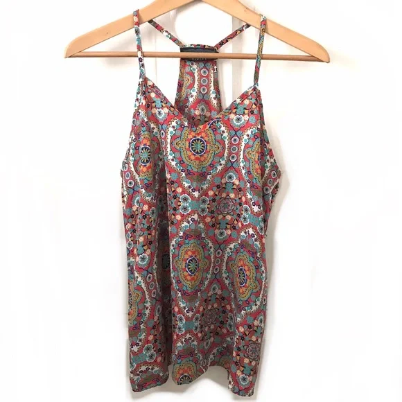 Tinley boho print racerback tank top - Picture 2 of 9